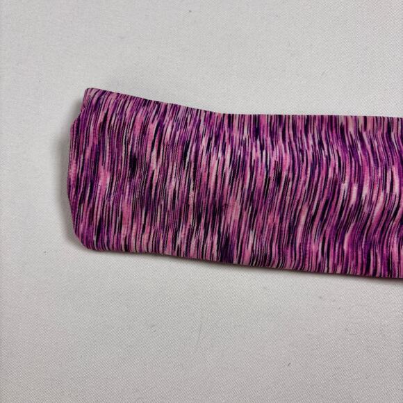 Women Sports Yoga Headband Wrap Gym Fitness Elastic Sweatband Purple Stripe - Picture 8 of 8